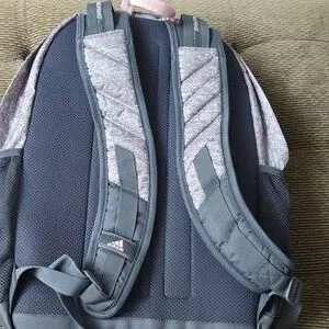 adidas | Bags | Adidas Heathered Gray Backpack With Pink  display picture 2
